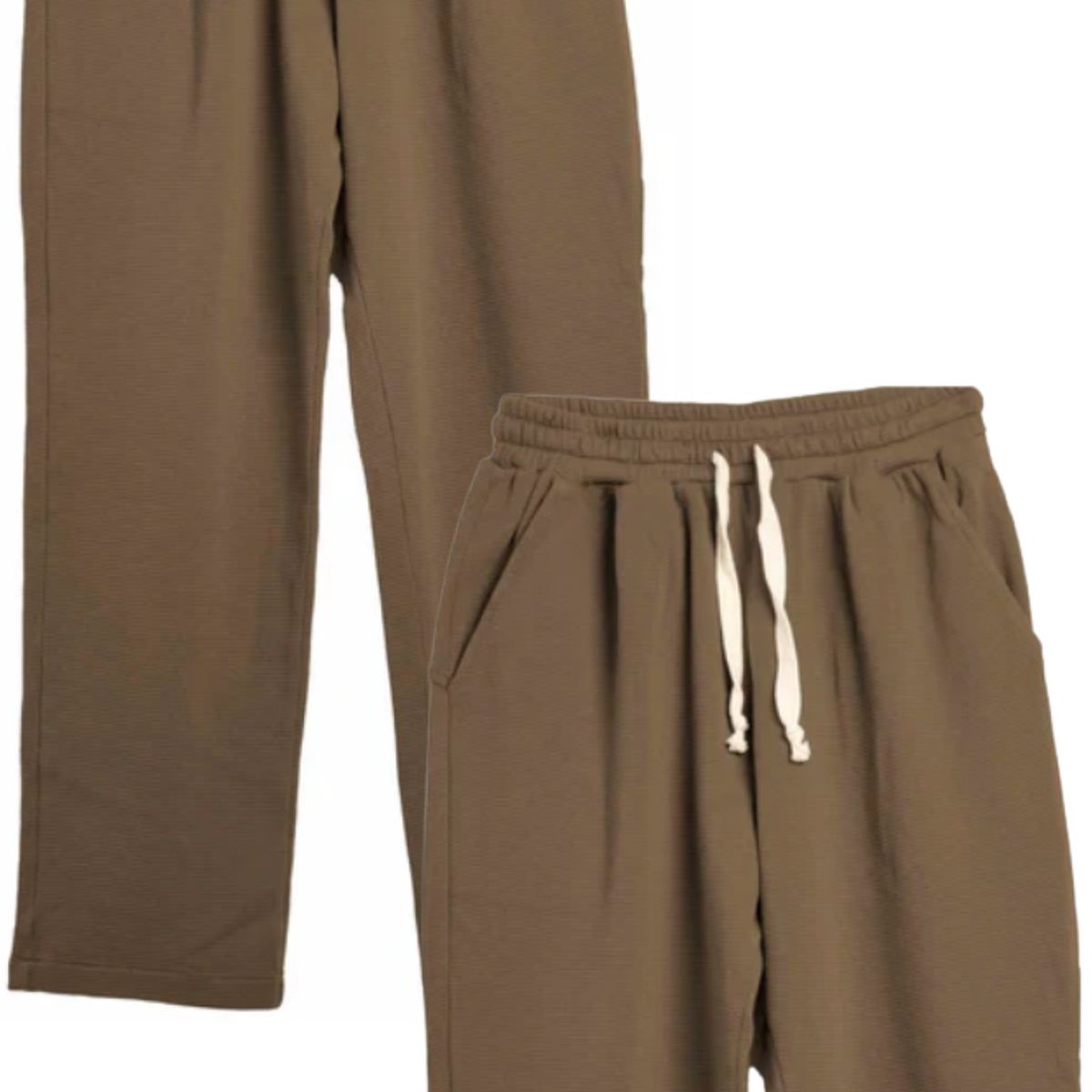 LIKE SHOP - Pantalón Mujer Recto Casual Primavera Verano Algodón Tiro Alto 318