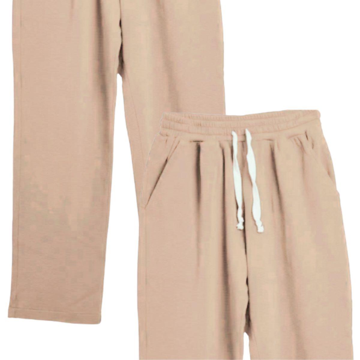 LIKE SHOP - Pantalón Mujer Recto Casual Primavera Verano Algodón Tiro Alto 318
