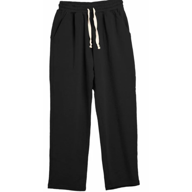 MPROPIA - Pantalón Mujer Recto Casual Primavera Verano Algodón Tiro Alto 318