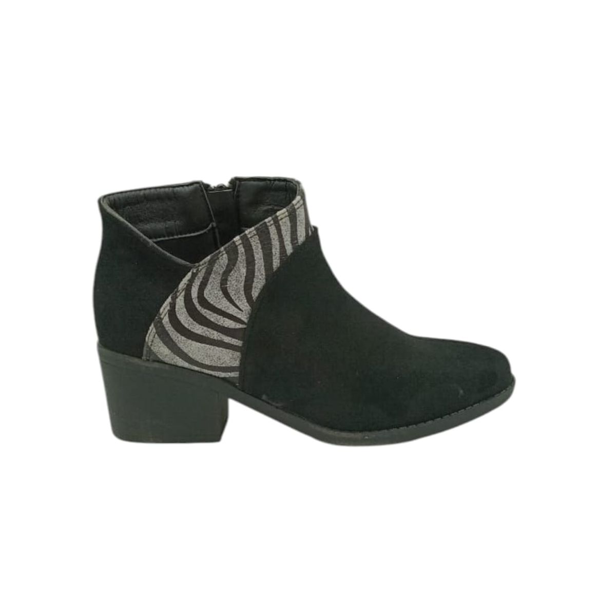 HERIEL - Botín Negro Print Mujer