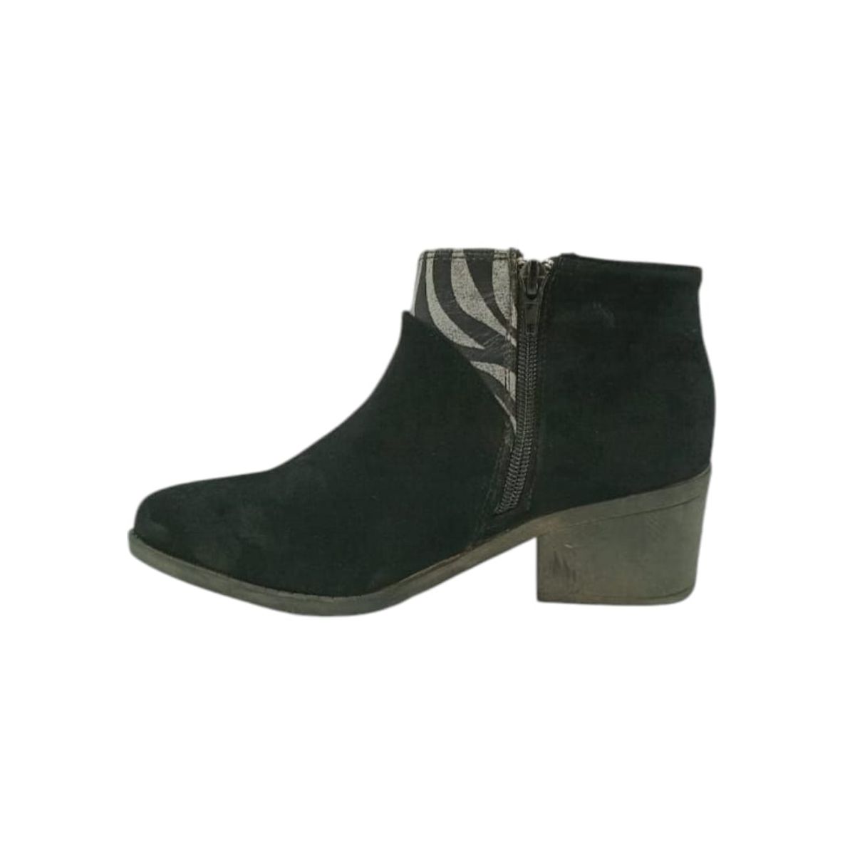 HERIEL - Botín Negro Print Mujer