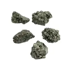 GENERICO - Set 5 Piritas Piedra Natural Energética. (20 A 25 Gramos)