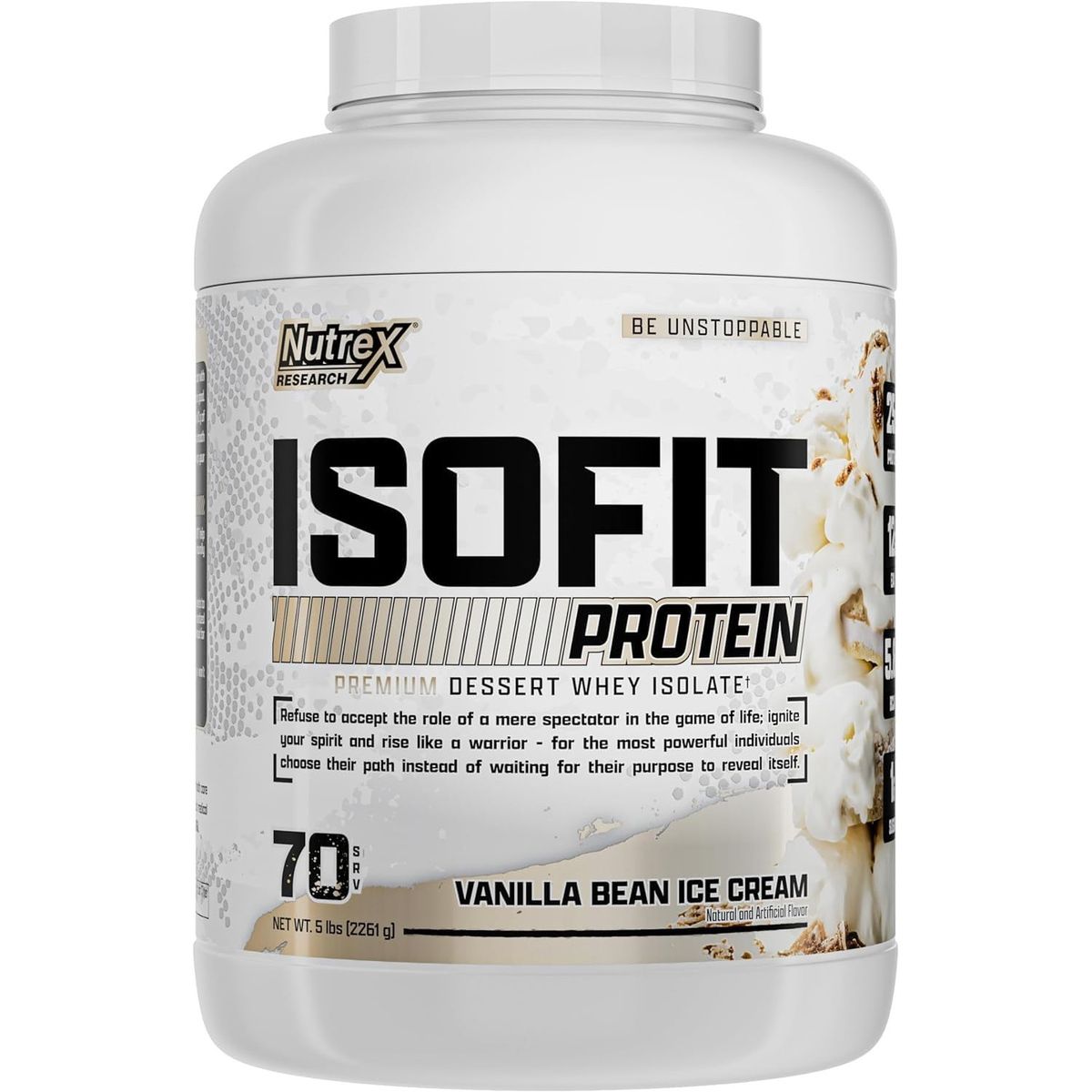 NUTREX RESEARCH - Nutrex Proteina Isofit Whey Protein Isolate 5 Lbs Vanilla