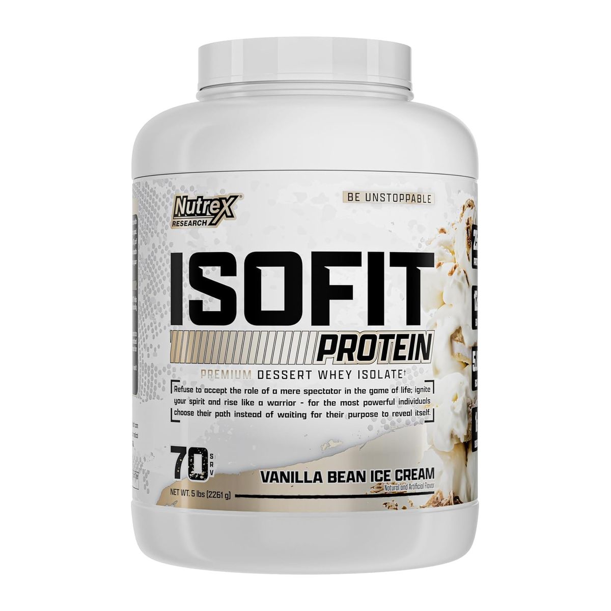 NUTREX RESEARCH - Nutrex Proteina Isofit Whey Protein Isolate 5 Lbs Vanilla