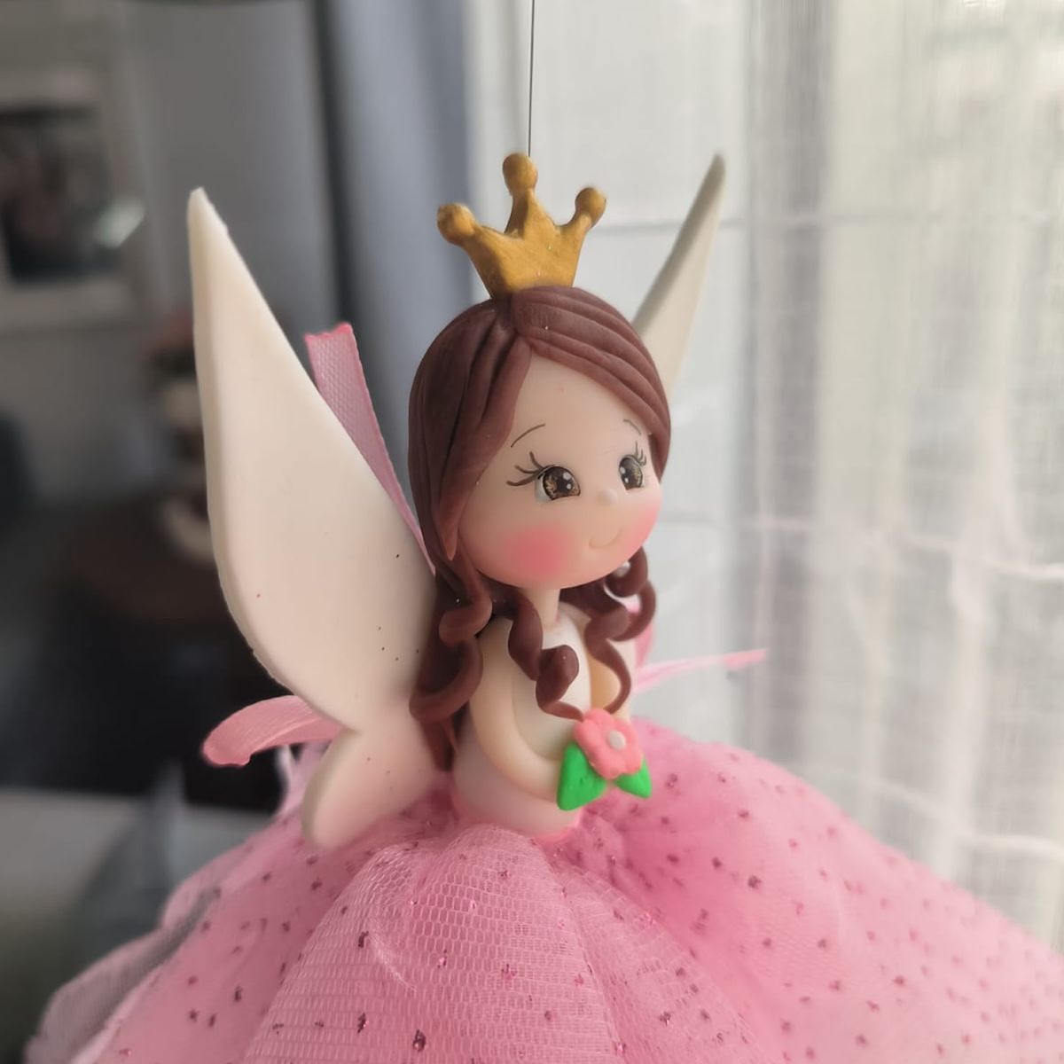 DECORACION CREATIVA - Móvil Hada Decorativa - Rosada Morena