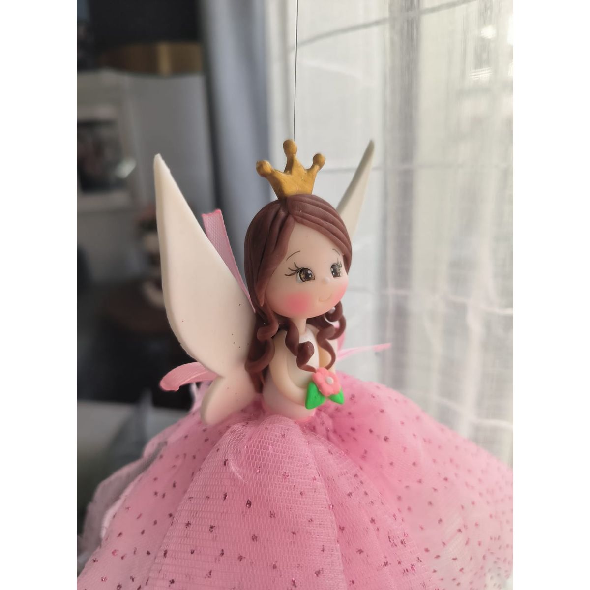 DECORACION CREATIVA - Móvil Hada Decorativa - Rosada Morena