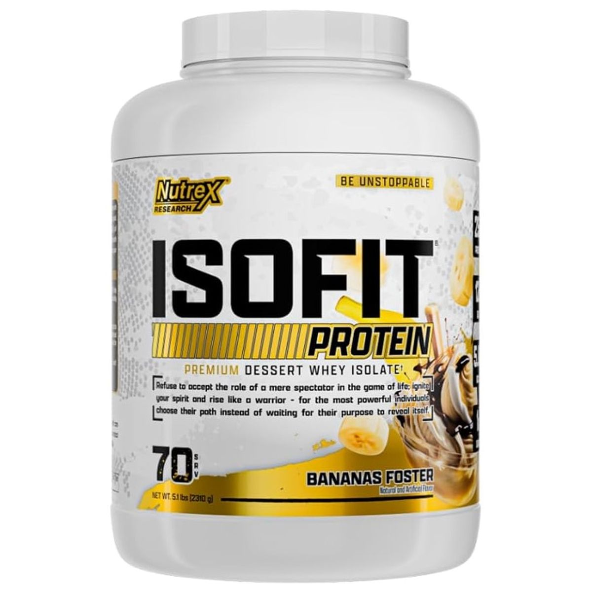 NUTREX RESEARCH - Nutrex Proteina Isofit Whey Protein Isolate 5 Lbs Banana