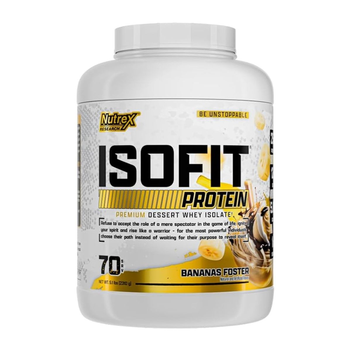 NUTREX RESEARCH - Nutrex Proteina Isofit Whey Protein Isolate 5 Lbs Banana