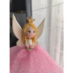 DECORACION CREATIVA - Móvil Hada Decorativa Rosada Rubia