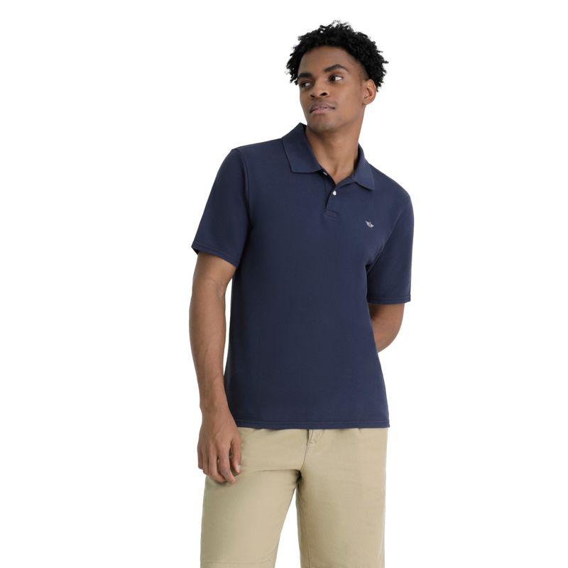 DOCKERS - Polera Hombre Polo Slim Fit Azul Dockers