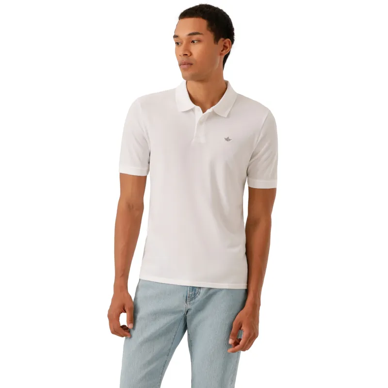DOCKERS - Polera Hombre Polo Slim Fit Blanco Dockers