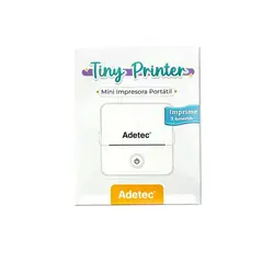 ADETEC - Mini Impresora Térmica Portátil Bluetooth+1 Rollo