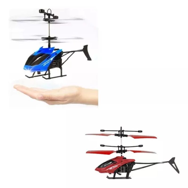GENERICO - Drone mini helicóptero con sensor volador recargable color al azar