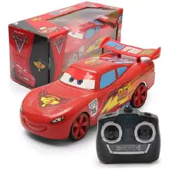 GENERICO - Juguete auto control remoto Rayo McQueen Pixar Cars rojo