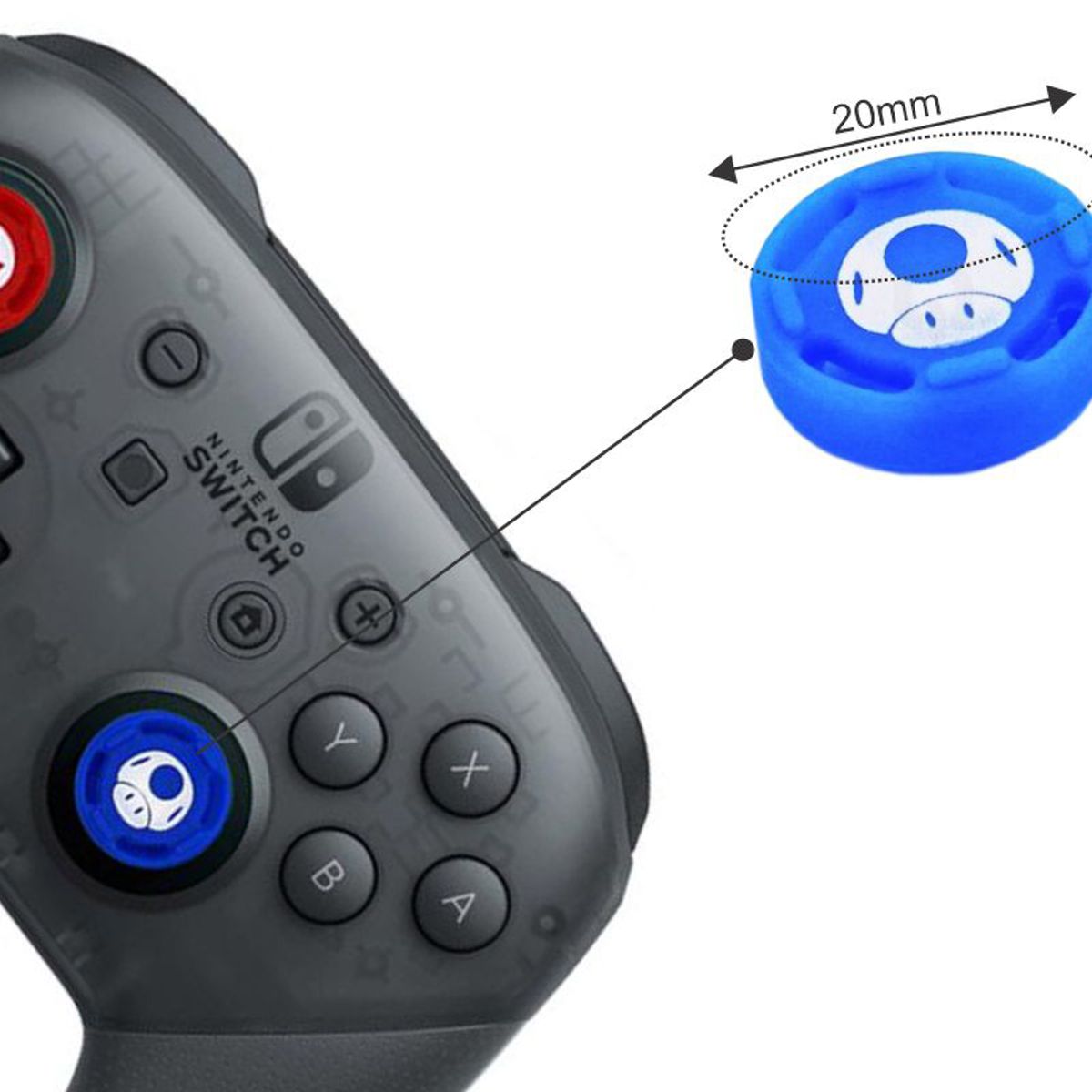 GENERICO - X4 Splatoon Grips Silicon Nintendo Switch Pro Xbox Playstation