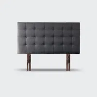 Respaldo de cama 2 plaza Button Gris