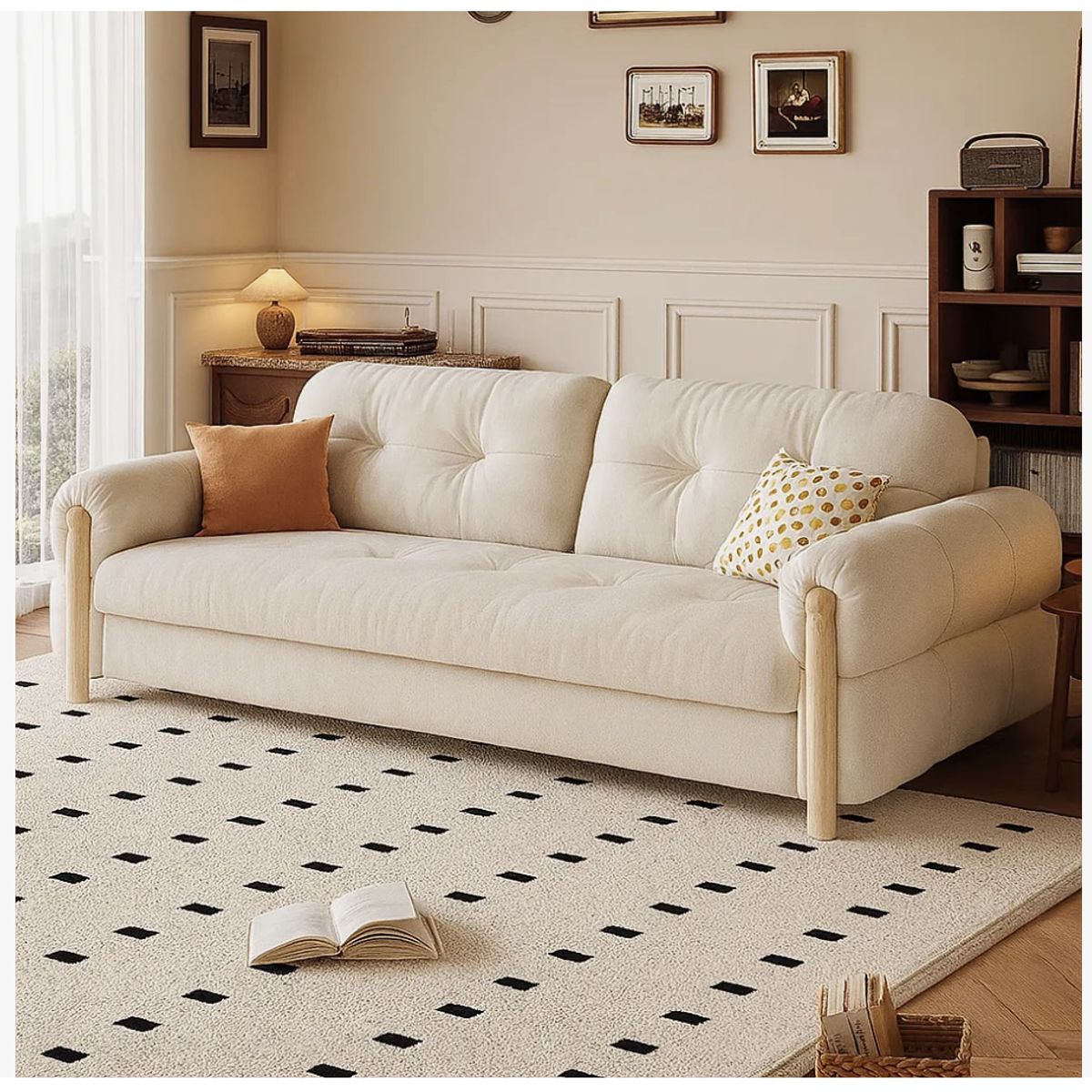 HOMER DESIGN - Sofa Cama 3 Cuerpo Con Alcenamiento Cama De 2 Plazas