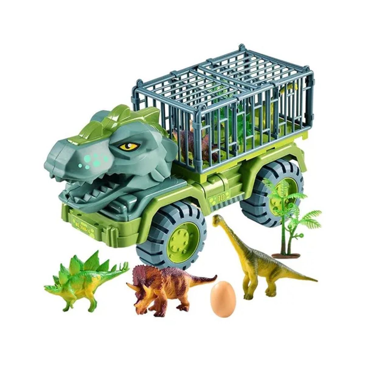 GENERICO - Camión transportador de dinosaurios Tiranosaurio Rex juguete