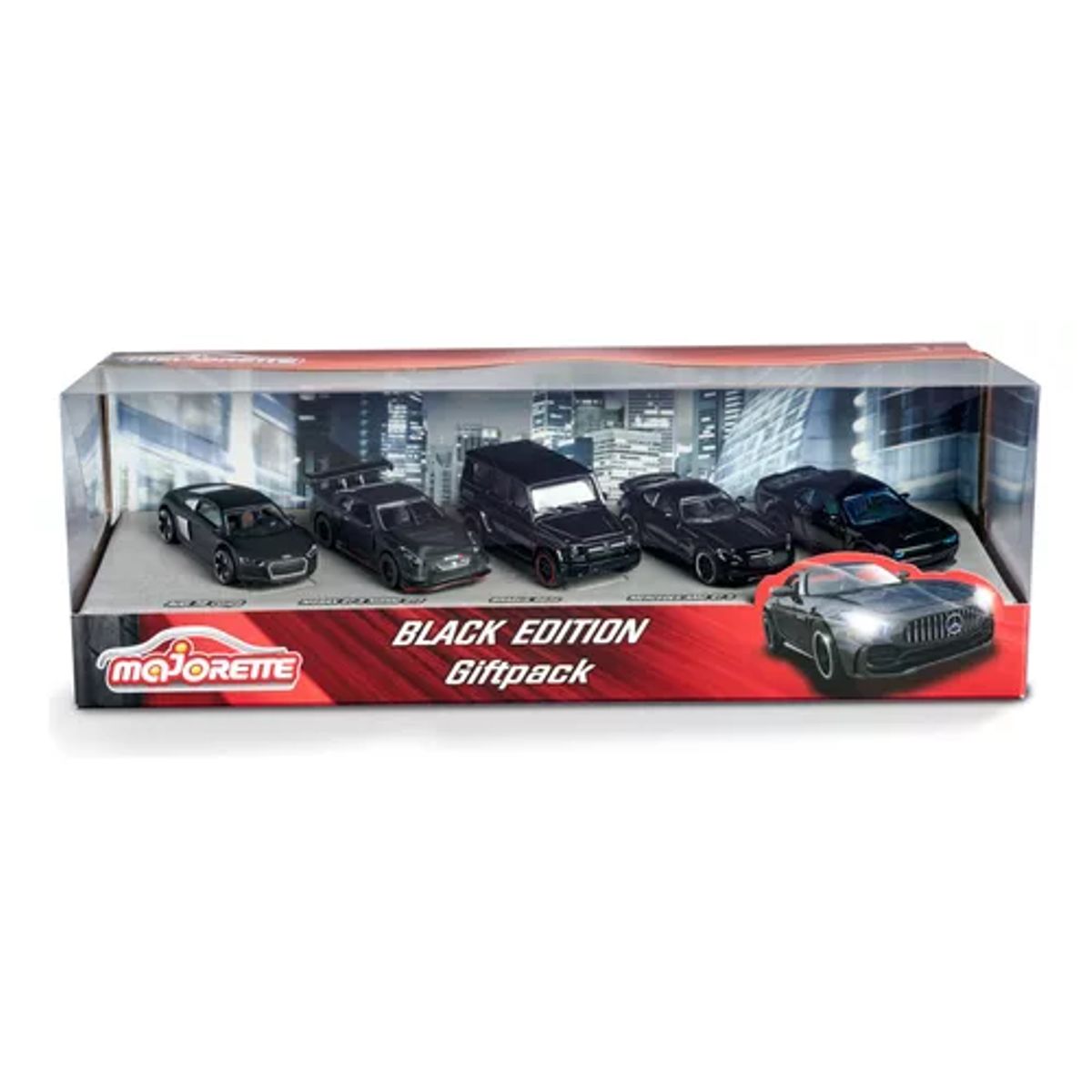 GENERICO - Autos de colección Majorette Black Edition luxury 5 pack
