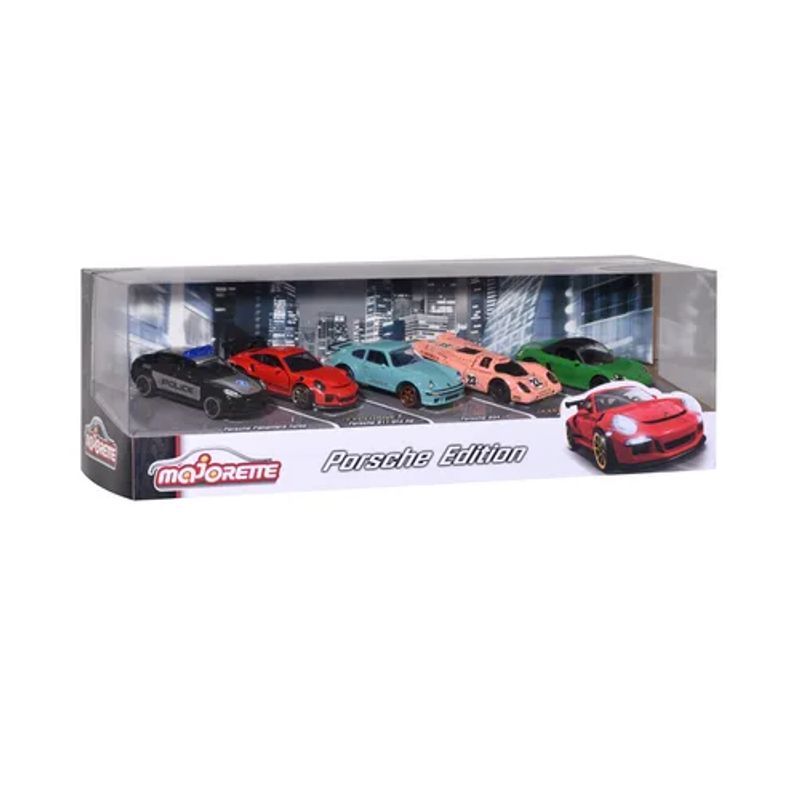 GENERICO - Autos de colección Majorette Porsche Edition 5 pack