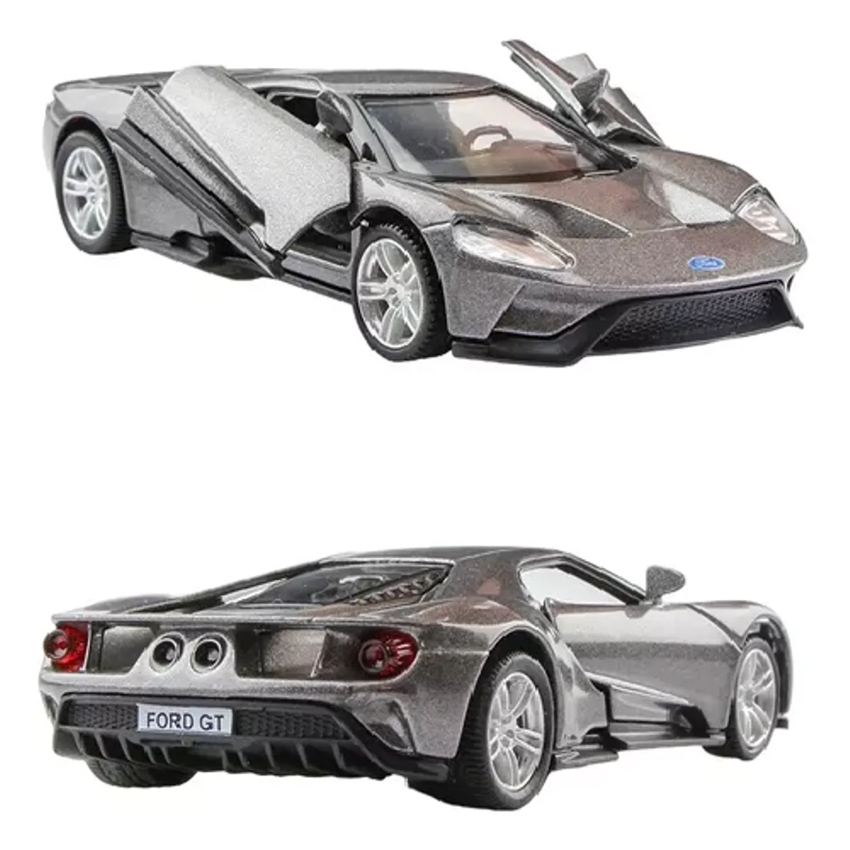 GENERICO - Ford GT auto escala 136 color gris coleccionable