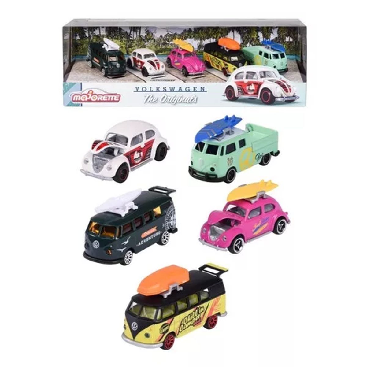 GENERICO - Paquete con 5 núcleos Majorette de la serie VW The Originals