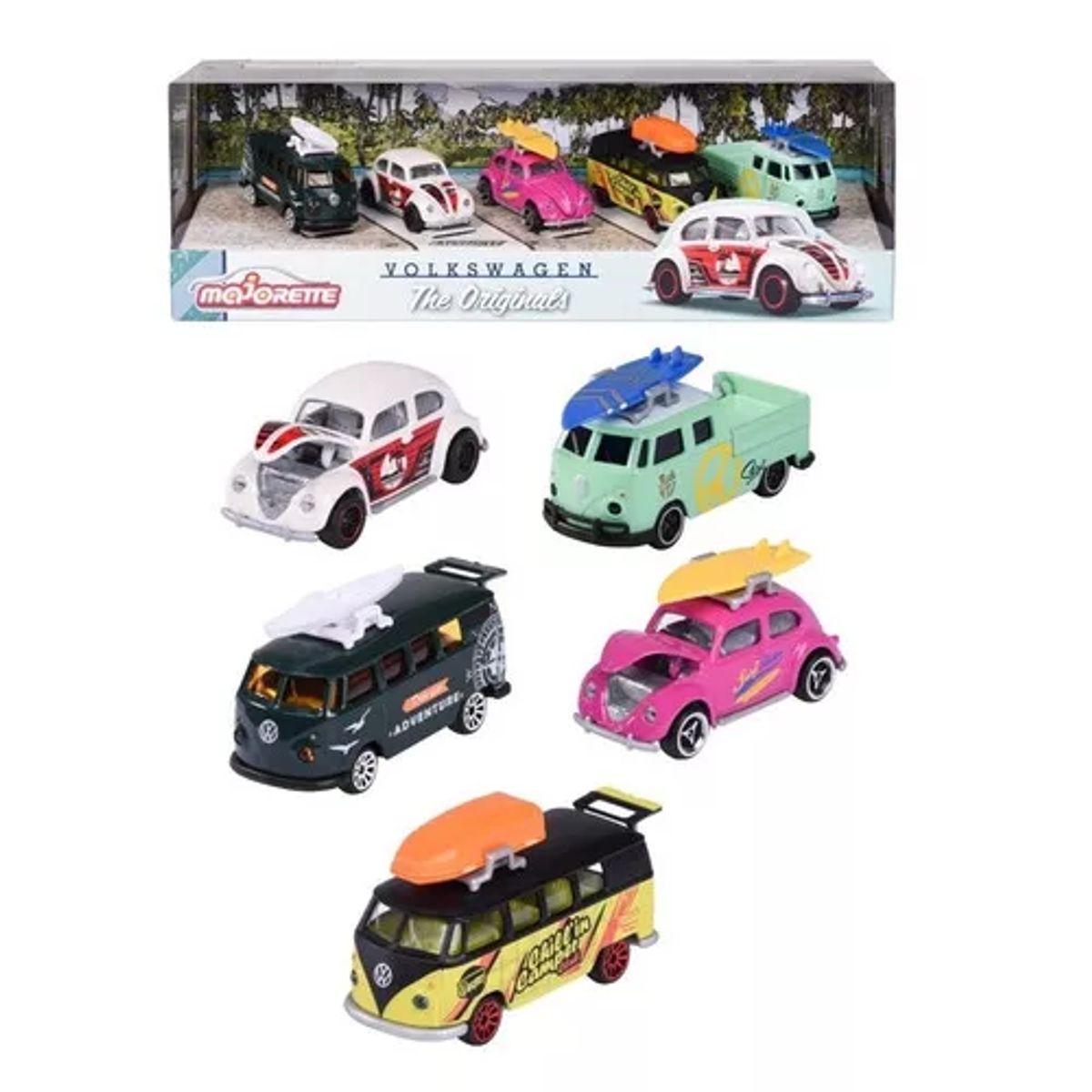 GENERICO - Paquete con 5 núcleos Majorette de la serie VW The Originals