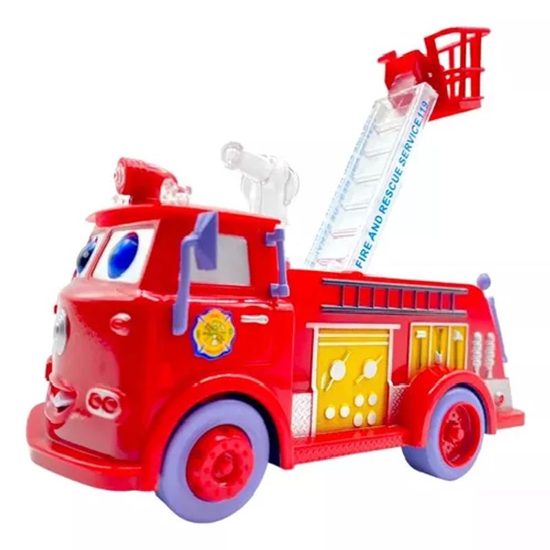 GENERICO - Camión de bomberos juguete color rojo