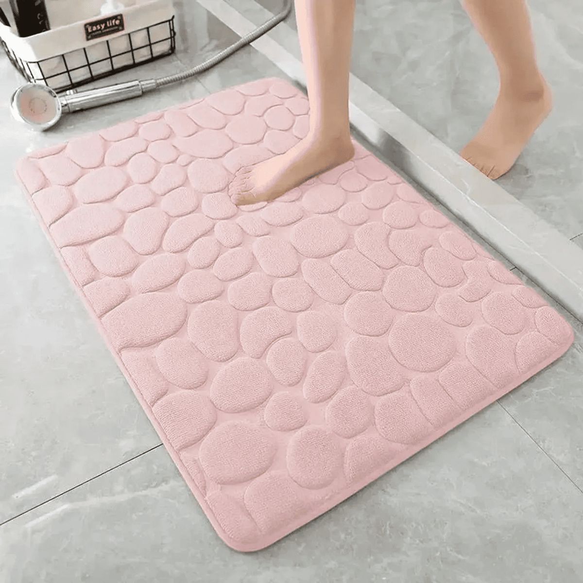 GENERICO - Alfombra De Baño Absorbente Suave Bajada De Baño Rosa