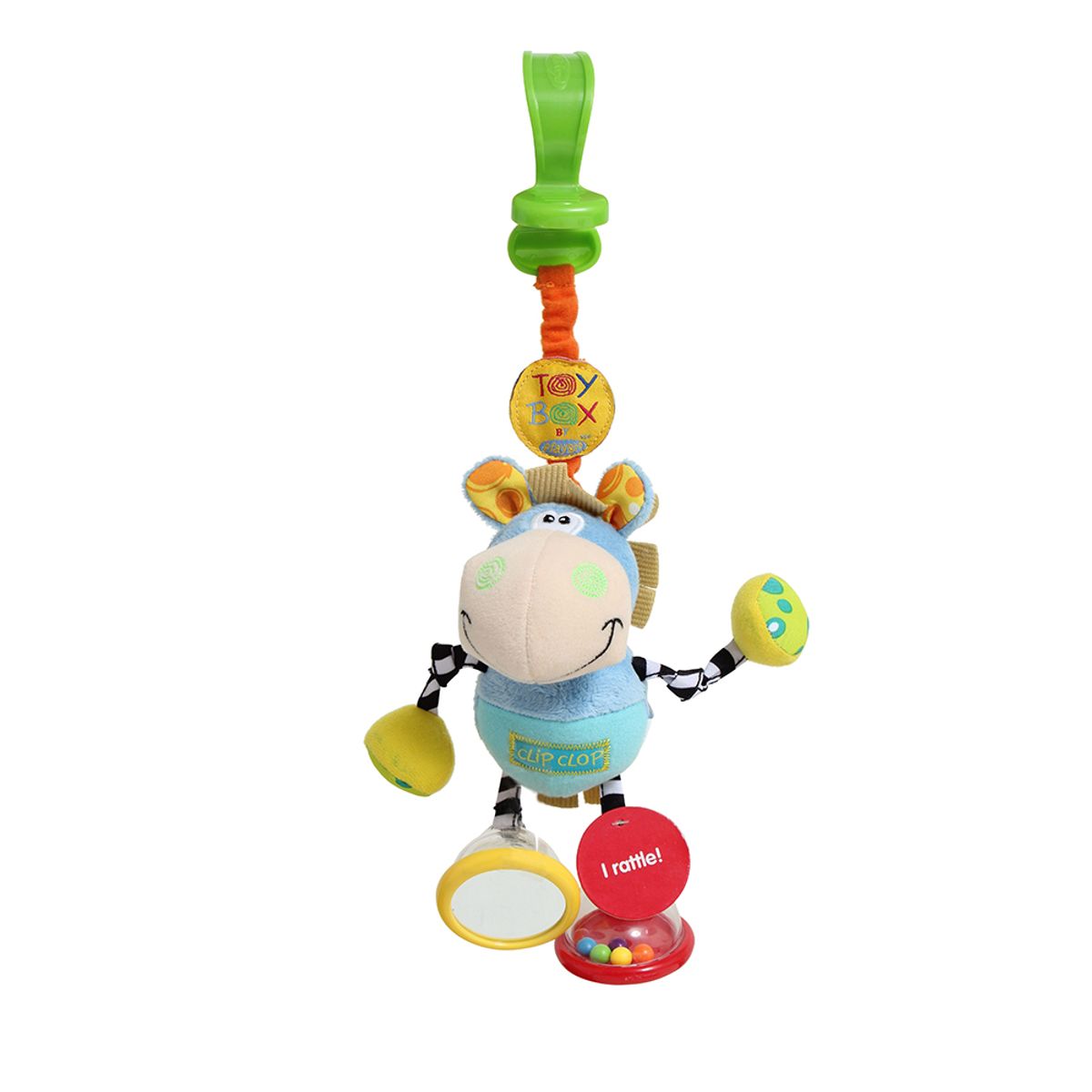 PLAYGRO - Sonajero Colgante Dingly Dangly Clip Clop Playgro
