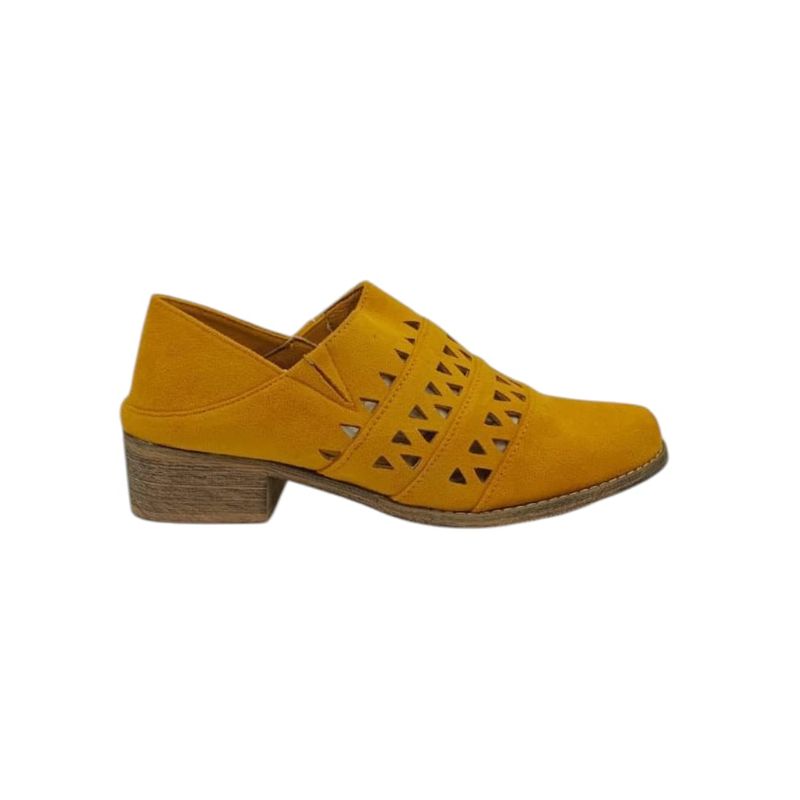 HERIEL - Zapato Amarillo Perforado Mujer