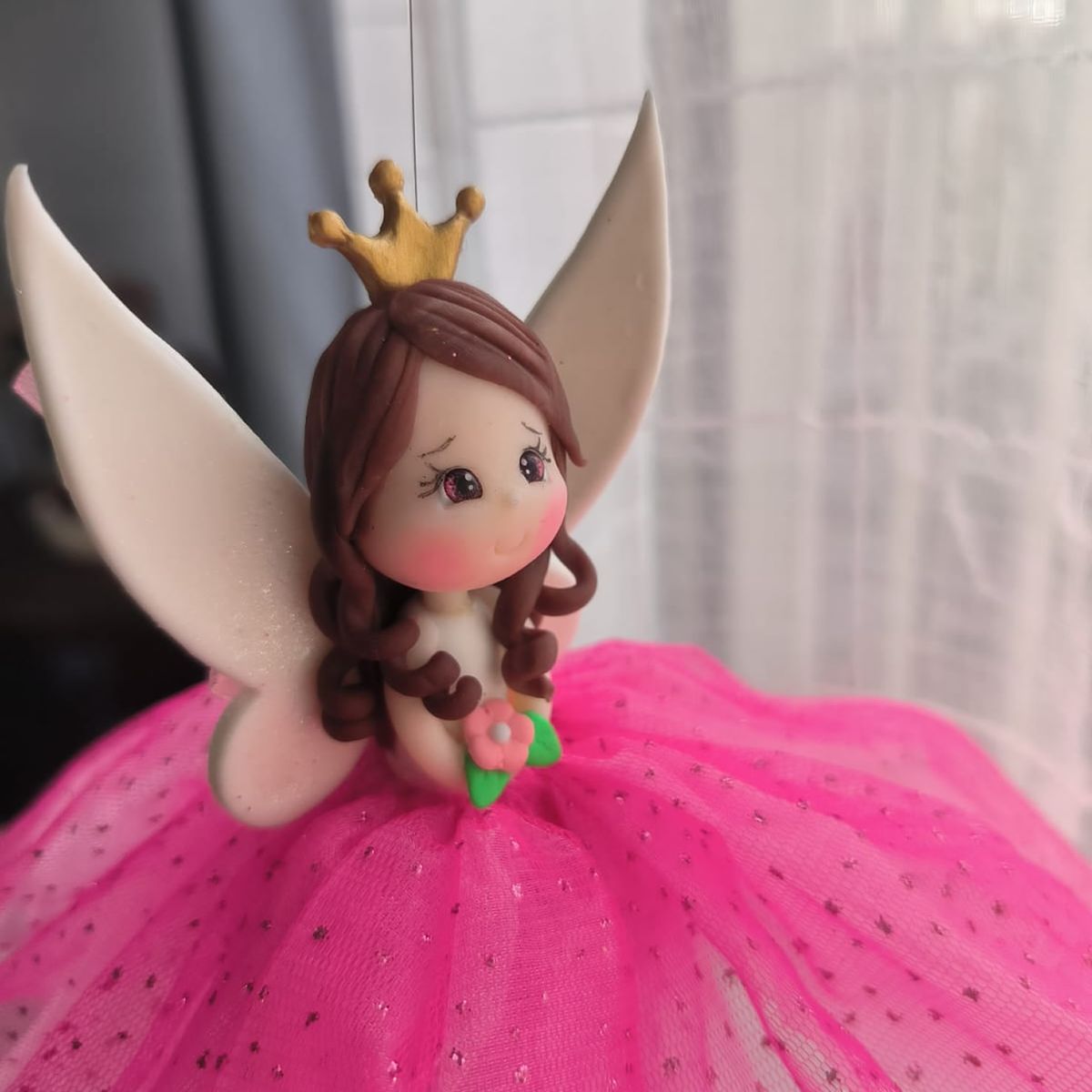 DECORACION CREATIVA - Móvil Hada Decorativa - Fuxia Morena