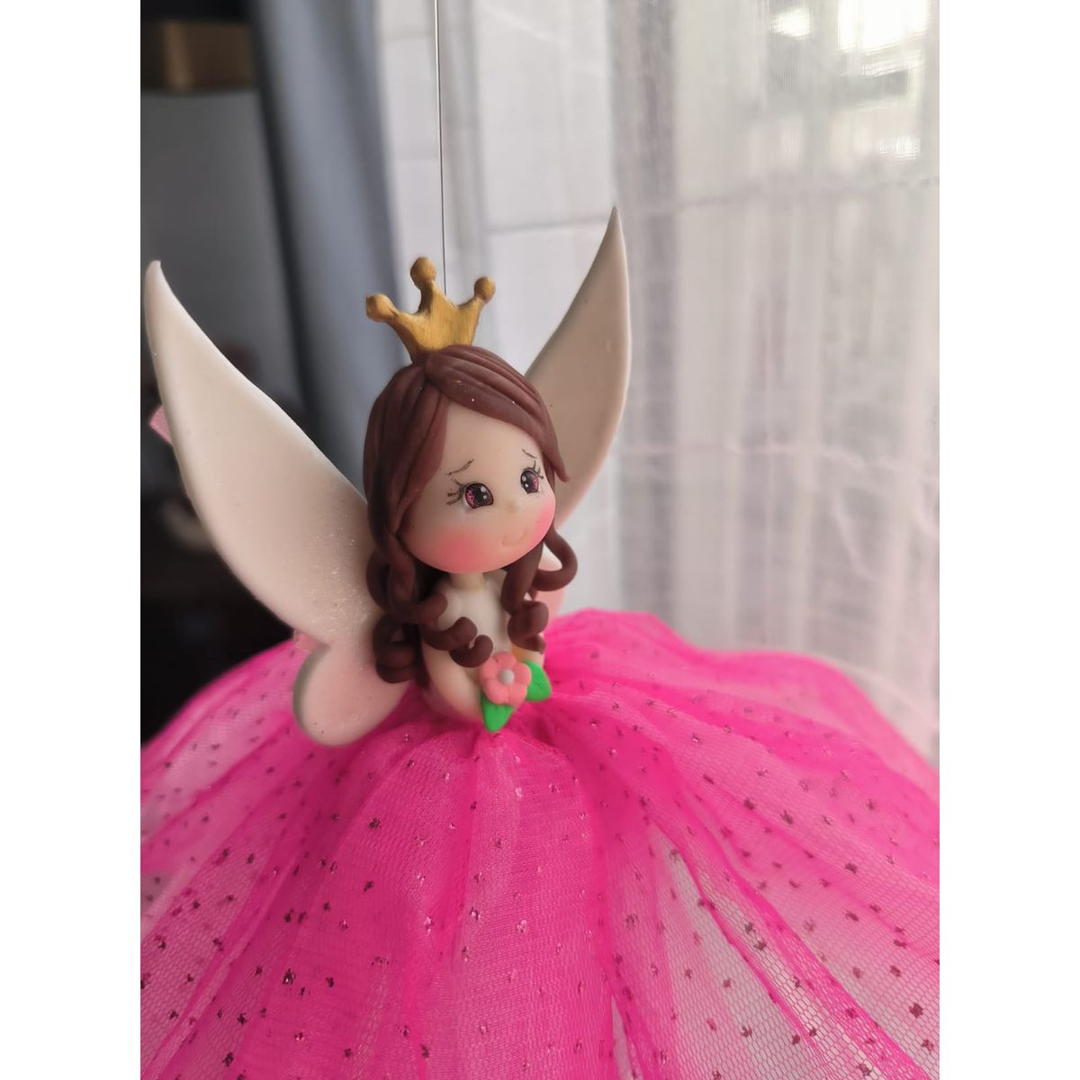 DECORACION CREATIVA - Móvil Hada Decorativa - Fuxia Morena