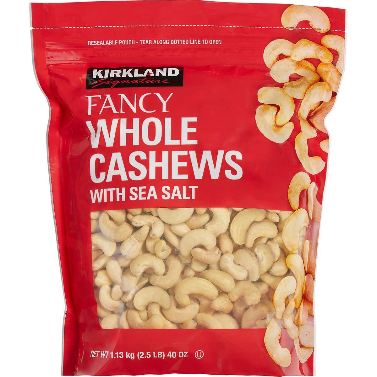 KIRKLAND - Kirkland, Signature Fancy Whole Cashews 1.13 kg Kiosclub