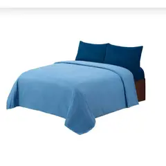 ILLUSIONS - Juego de Sabanas PolarI llusions 2 Plazas Azul