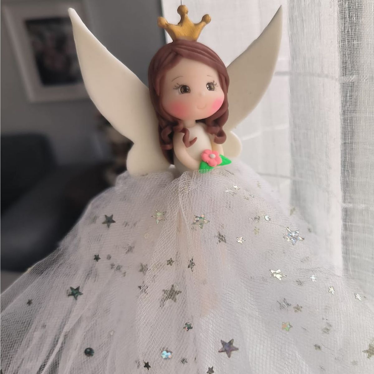 DECORACION CREATIVA - Móvil Hada Decorativa - Blanca Morena