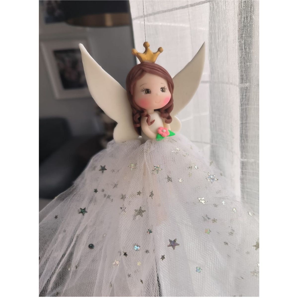 DECORACION CREATIVA - Móvil Hada Decorativa - Blanca Morena