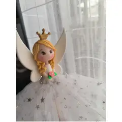 DECORACION CREATIVA - Móvil Hada Decorativa - Blanca Rubia