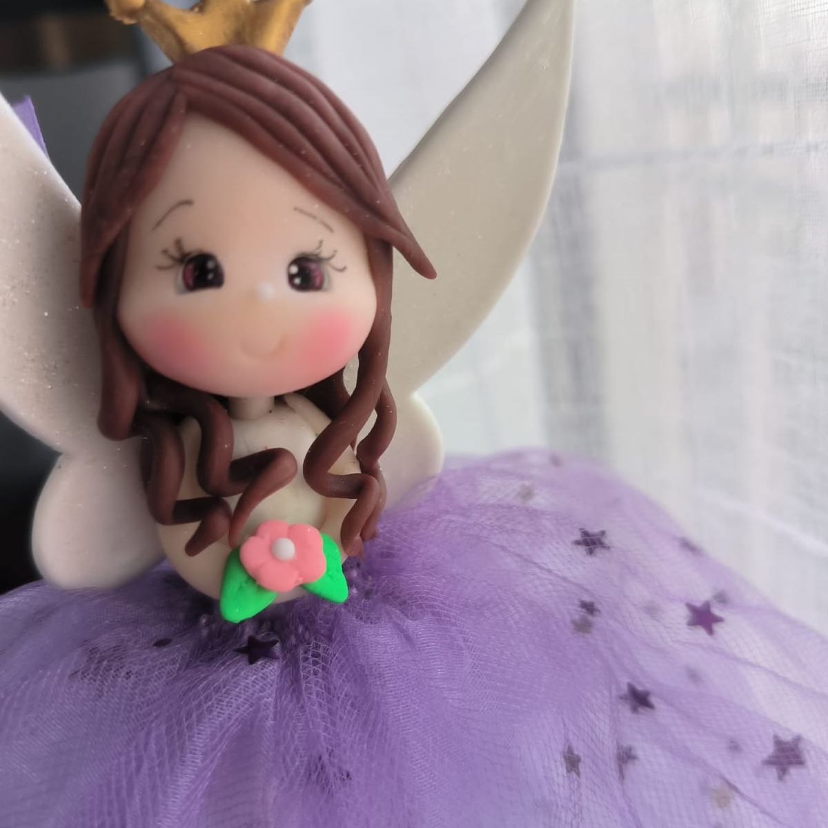 DECORACION CREATIVA - Movil Hada Decorativa Lila Morena