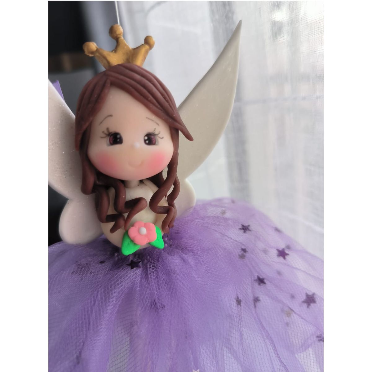 DECORACION CREATIVA - Movil Hada Decorativa Lila Morena