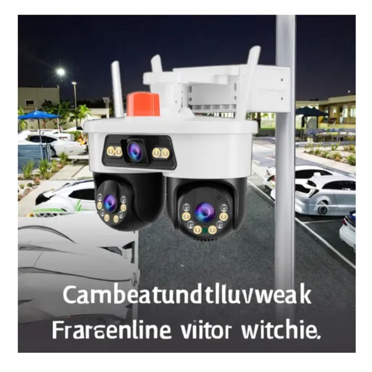 GENERICO - Camara De Seguridad Dual Ip66 Wifi Inteligente Jortan Blanco