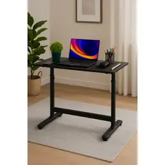 COSAS CASA - Escritorio con Altura Ajustable Toledo Negro