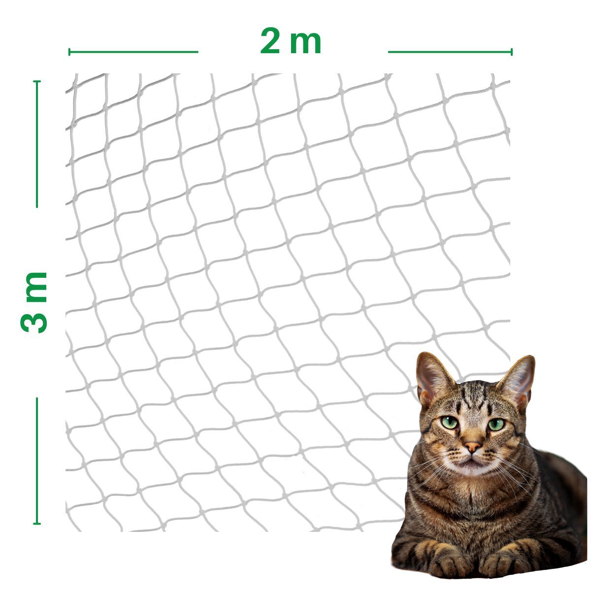 GENERICO - Malla de Seguridad para Ventanas Para Gatos S Wonder Cat