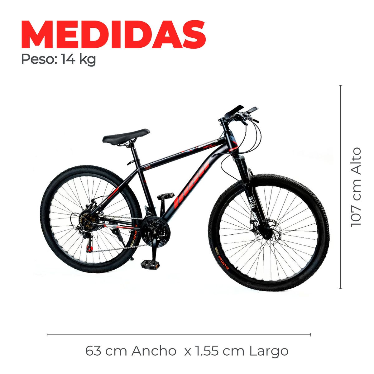 MUNDO ONLINE - Bicicleta Mountain Bike Hsx Aro 26