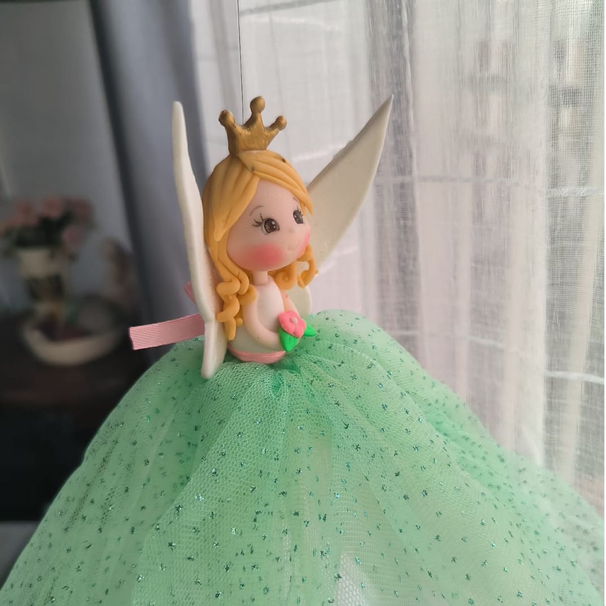 DECORACION CREATIVA - Movil Hada Decorativa Menta Rubia