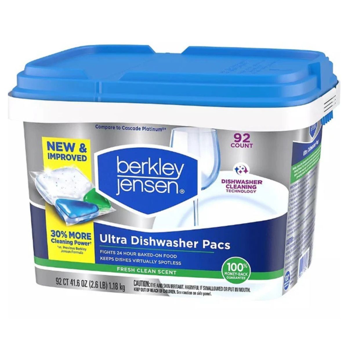 BERKLEY JENSEN - Lavavajillas en Cápsulas Ultra Berkley Jensen 1,18 Kg