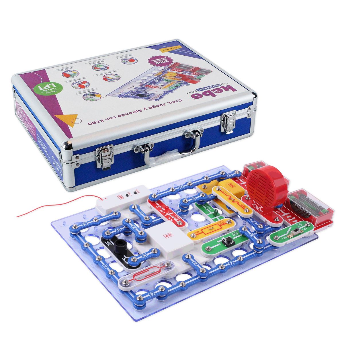 KEBO - Kit Electrónico Educativo Kebo Lab Pro LP1 - 2008 circuitos