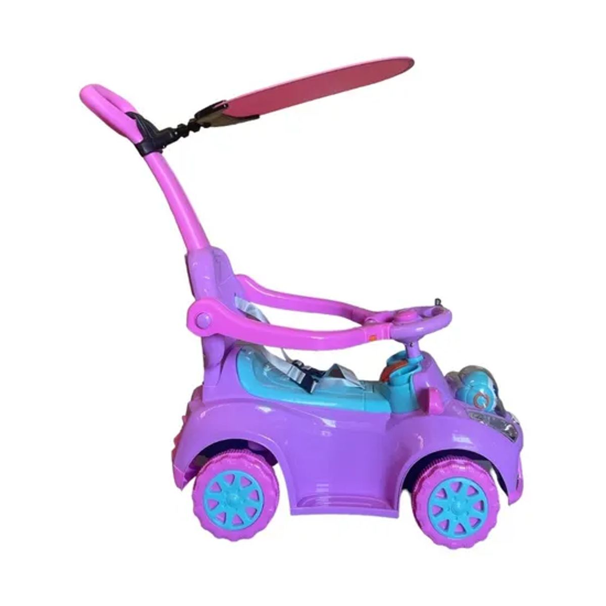 GENERICO - Correpasillo en auto niña y niños andador techo morado