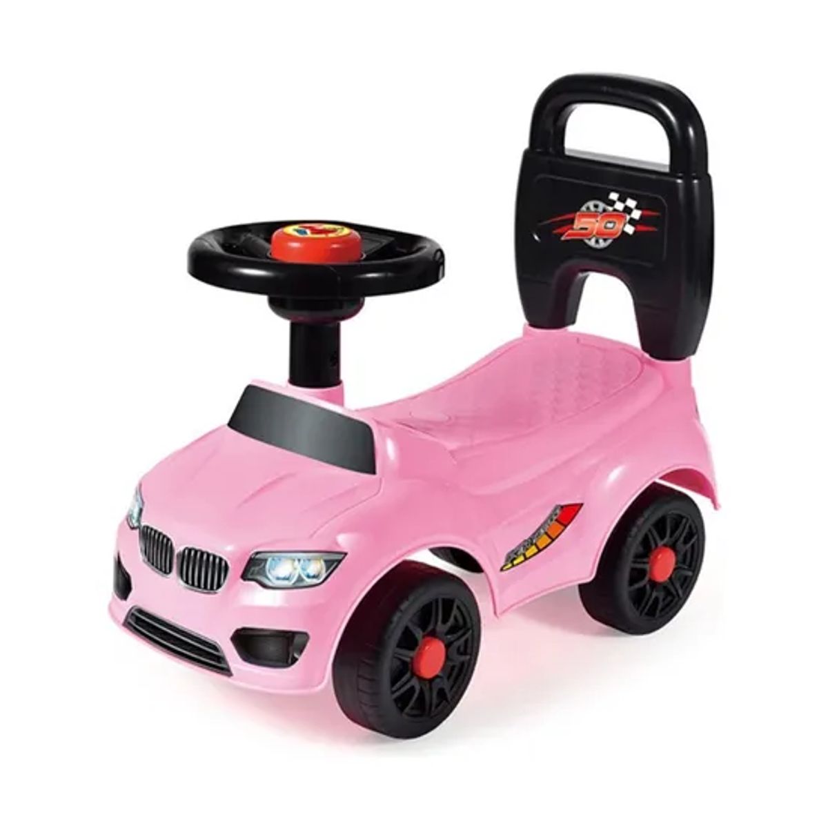 GENERICO - Correpasillos auto andador infantil sonido rosado