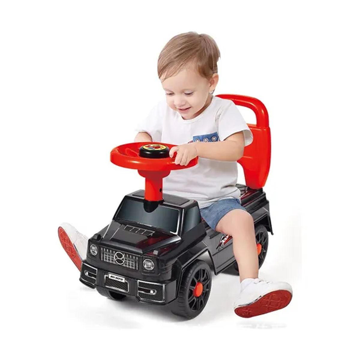 GENERICO - Correpasillos auto andador infantil sonido negro